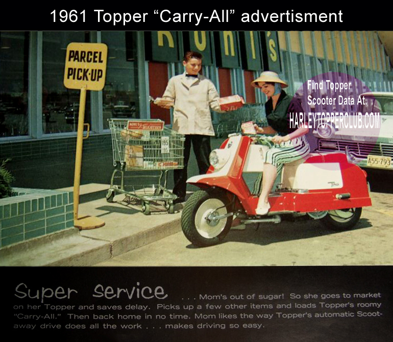 1961 Harley Topper Carry-all ad