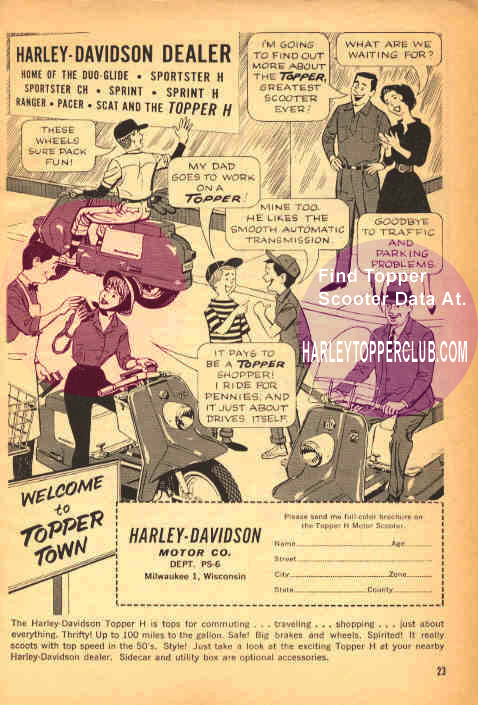 1962 Harley Topper Carry-all Ad