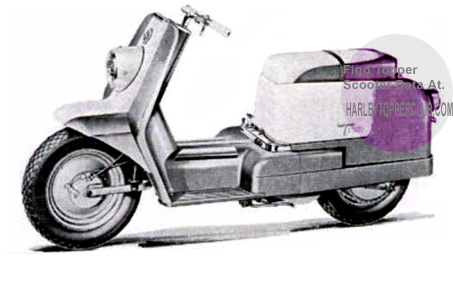Picture of a 1960 Harley Topper Scooter