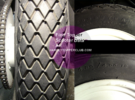 Harley Topper vintage tire Good Year 4.80 / 4.00 X 12